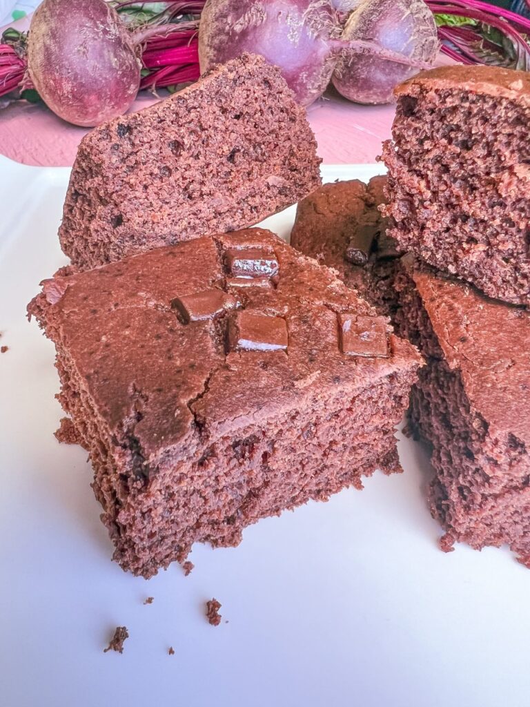 beetroot brownies, Μπράουνις με παντζάρι