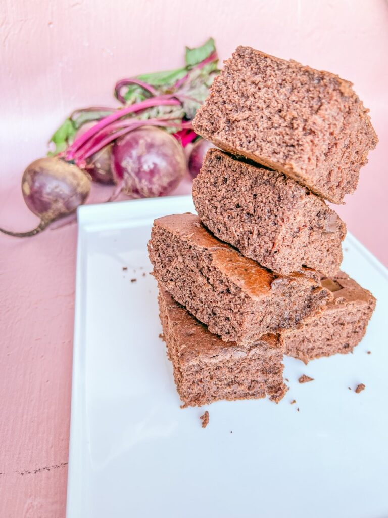 μπράουνις με παντζάρι, beetroot brownies