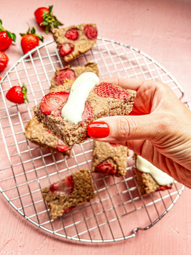 μπάρες πρωτείνης με φράουλα