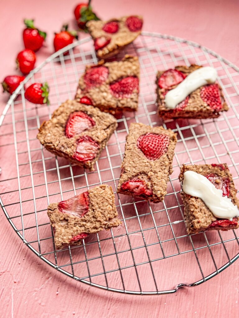 μπάρες με φράουλα υψηλές σε πρωτείνη