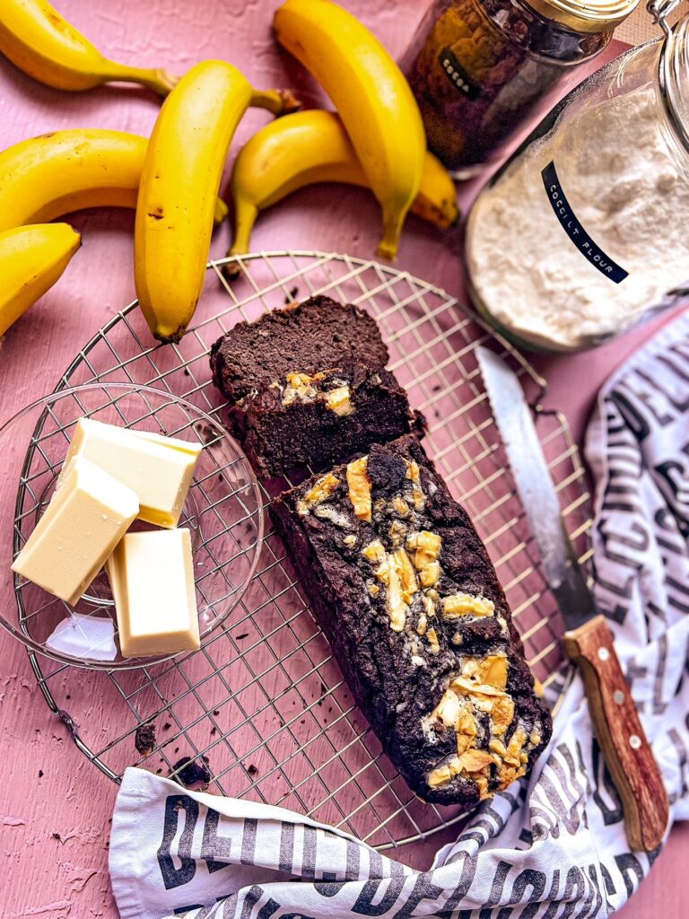 σοκολατένιο κετο μπανανόψωμο