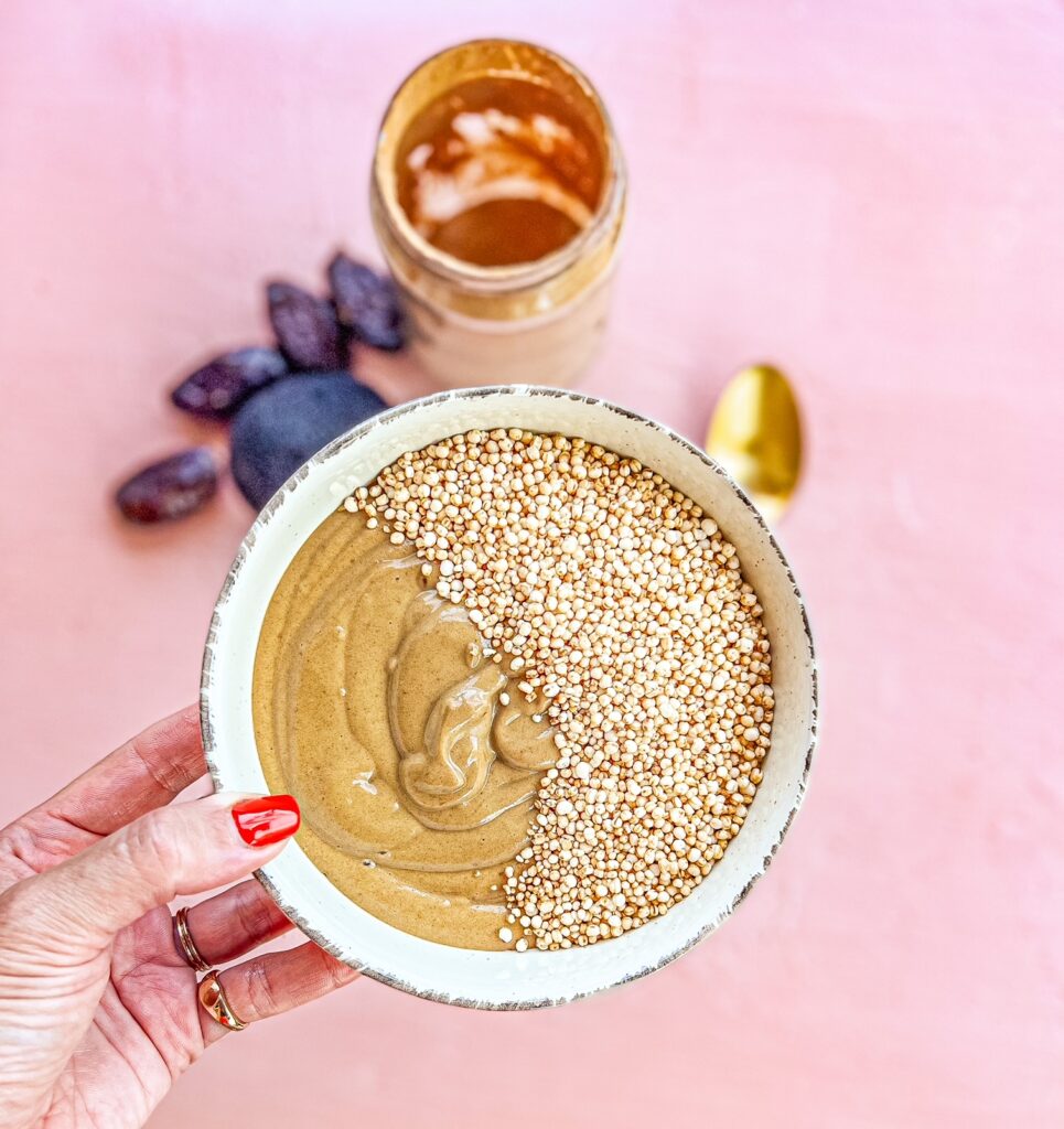 αλατισμένη καραμέλα σμούθι μπολ υγιεινό